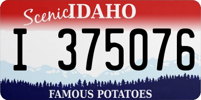 ID license plate I375076