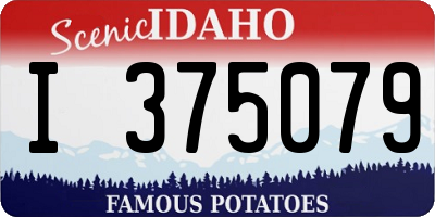 ID license plate I375079
