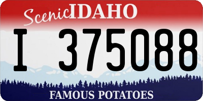 ID license plate I375088
