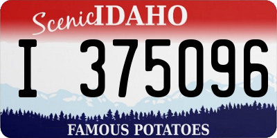 ID license plate I375096