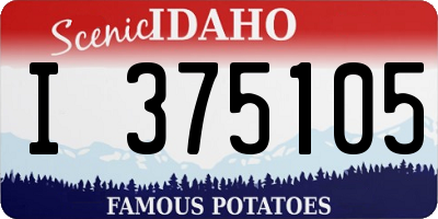 ID license plate I375105
