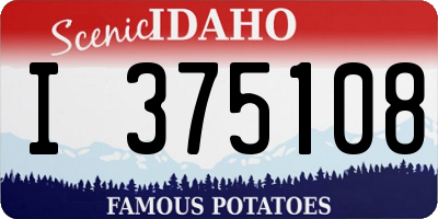 ID license plate I375108