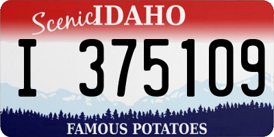 ID license plate I375109