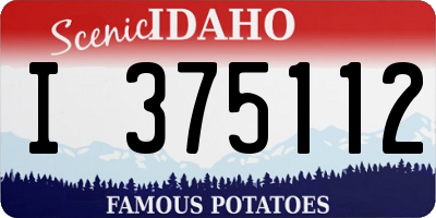 ID license plate I375112