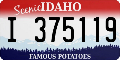 ID license plate I375119