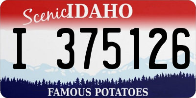 ID license plate I375126
