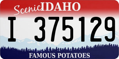 ID license plate I375129