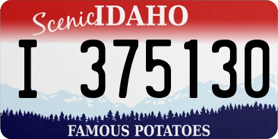 ID license plate I375130