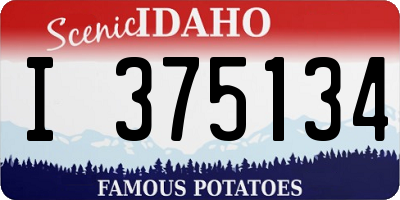ID license plate I375134
