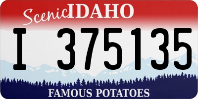 ID license plate I375135