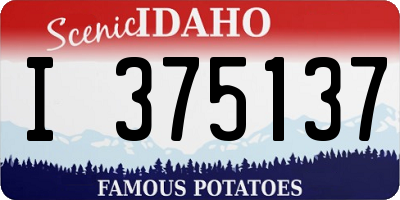 ID license plate I375137