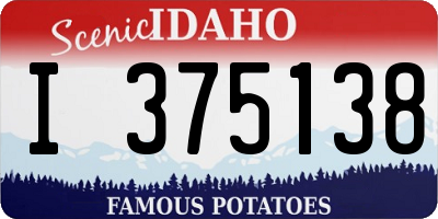 ID license plate I375138