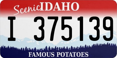 ID license plate I375139