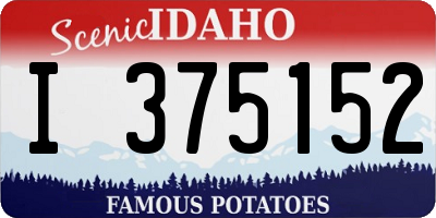 ID license plate I375152