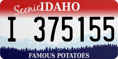 ID license plate I375155