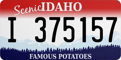 ID license plate I375157