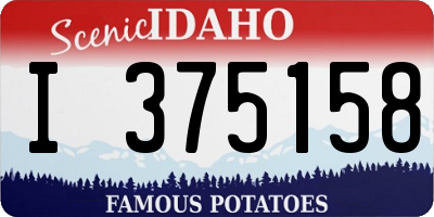 ID license plate I375158