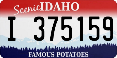 ID license plate I375159