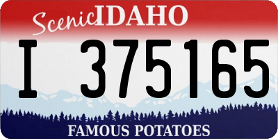 ID license plate I375165