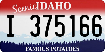 ID license plate I375166