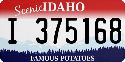 ID license plate I375168