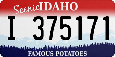 ID license plate I375171