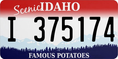 ID license plate I375174