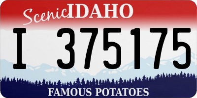 ID license plate I375175