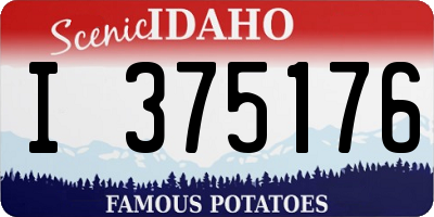 ID license plate I375176