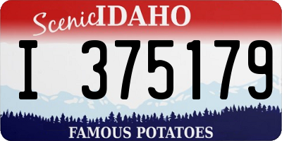ID license plate I375179