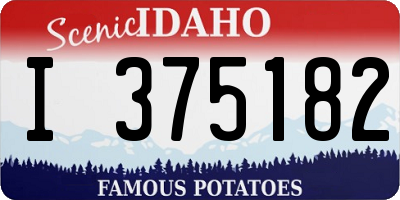 ID license plate I375182