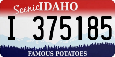 ID license plate I375185