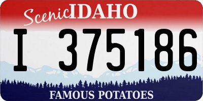 ID license plate I375186