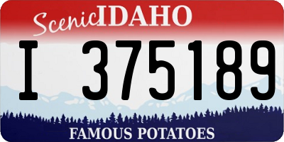 ID license plate I375189