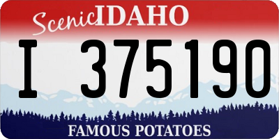 ID license plate I375190