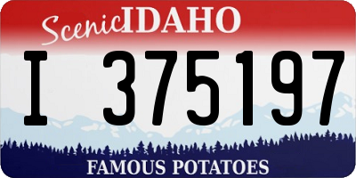 ID license plate I375197