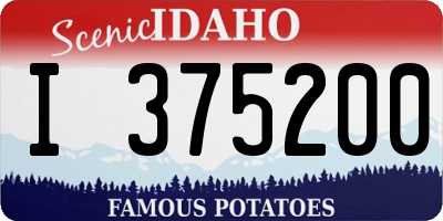 ID license plate I375200