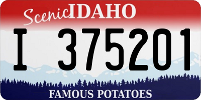 ID license plate I375201