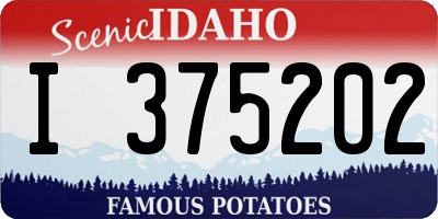 ID license plate I375202