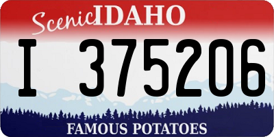 ID license plate I375206