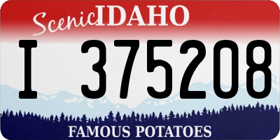 ID license plate I375208