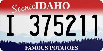 ID license plate I375211