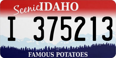 ID license plate I375213