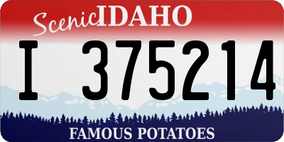 ID license plate I375214