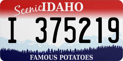 ID license plate I375219