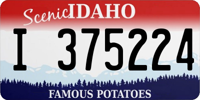 ID license plate I375224