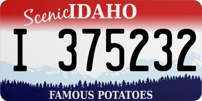 ID license plate I375232