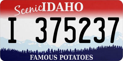 ID license plate I375237