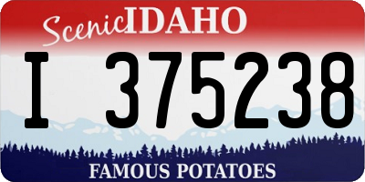 ID license plate I375238