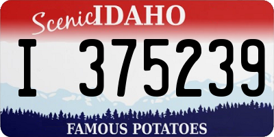 ID license plate I375239